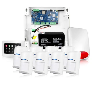 NeoGSM-IP Alarm System, White, 8x Sensor, GSM Notification, Wifi