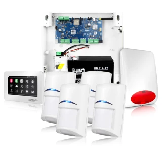 NeoGSM-IP Alarm System, White, 4x Sensor, GSM Notification, Wifi