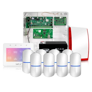 Satel Integra 32 Alarm System, White, 8x Sensor, Mobile App, Notification