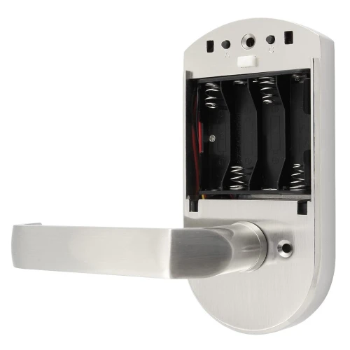 Sign with access control EURA ELH-70B9 SILVER with RFID reader and cipher, universal screw spacing