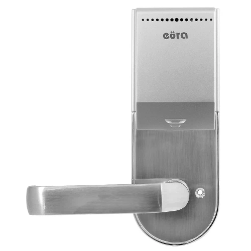 Sign with access control EURA ELH-62B9 SILVER with RFID reader, universal screw mounting spacing