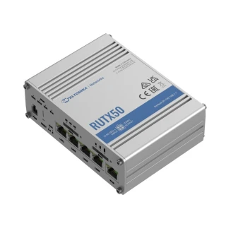 Teltonika RUTX50 | Professional industrial router | 5G, Wi-Fi 5, Dual SIM, 5x RJ45 1000Mb/s