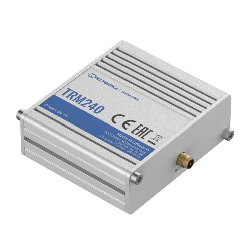 Teltonika TRM240 | Industrial modem | 4G/LTE (Cat 1), 3G, 2G, mini SIM, IP30