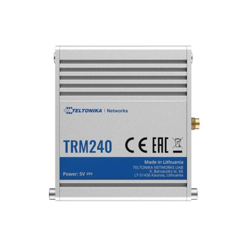 Teltonika TRM240 | Industrial modem | 4G/LTE (Cat 1), 3G, 2G, mini SIM, IP30