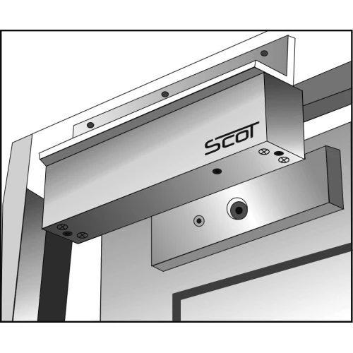 L-type mounting bracket with a cover for outward-opening doors Scot BK-600DLC2