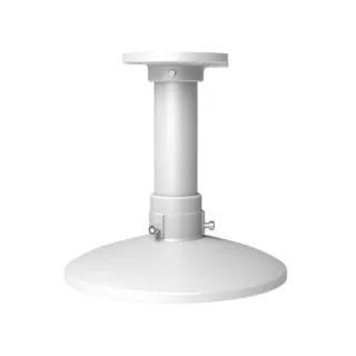 Ceiling mount bracket for cameras, featuring a sleek, cylindrical design in a neutral gray color. The sturdy construction ensures secure installation and optimal positioning for surveillance equipment.
