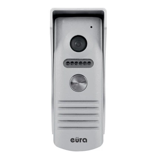 Video intercom "EURA" VDP-40A3 FENIKS+ - black, 7", WiFi, opening 2 entrances, AHD, Tuya