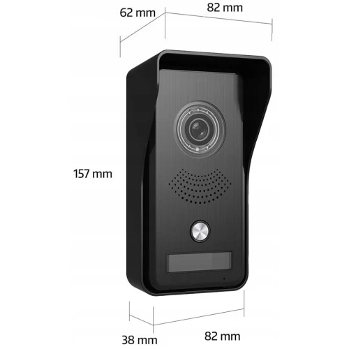 Video intercom EURA VDP-42A3 GAMMA black 7'' WiFi opening 2 entrances proximity reader