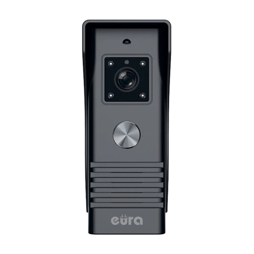 Video intercom EURA VDP-45A3 ALPHA black color 7'' monitor 1 input support