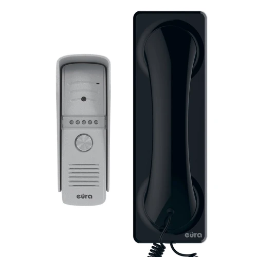 IP Video Intercom EURA VDP-50A3 PROXIMA BLACK with WiFi support, 1 entrance, Eura Connect application