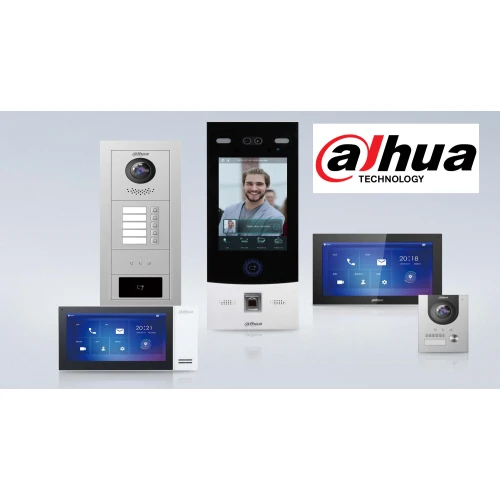DAHUA IP Video Intercom with PoE, Wi-Fi, VTH2621GW-WP Monitor and VTO2211G-WP Panel