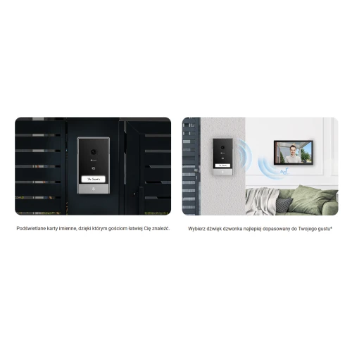 EZVIZ HP7 Video Intercom for Two Families, 2-Wire, WiFi, 2 Monitors, Reader