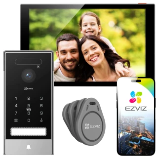 EZVIZ HP7 PRO 4K WiFi Video Door Phone, Face Verification, Remote Unlocking, Motion Detection
