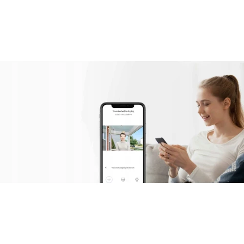 EZVIZ HP2 Gold Smart Viewer with FHD Screen, WiFi, and Mobile App Support