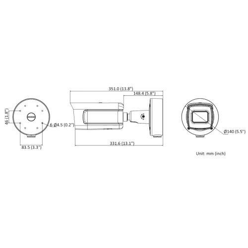 IP Camera IDS-2CD7A86G0-IZHSY(2.8-12MM) - 8.3Mpx MOTOZOOM Hikvision