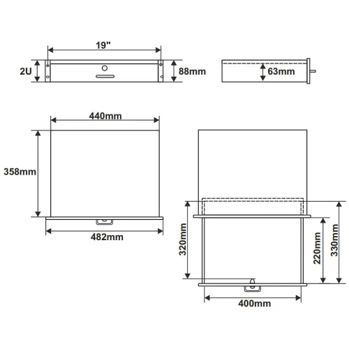 RASR2 Drawer for PULSAR rack cabinet