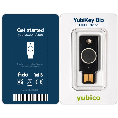 Yubico YubiKey Bio - Biometric hardware key U2F FIDO/FIDO2
