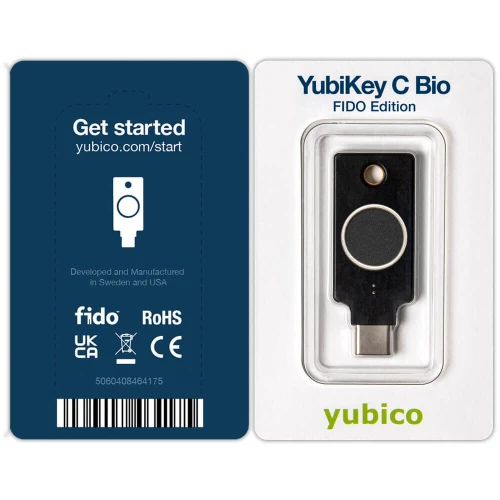 Yubico YubiKey C Bio - Biometric hardware key U2F FIDO/FIDO2