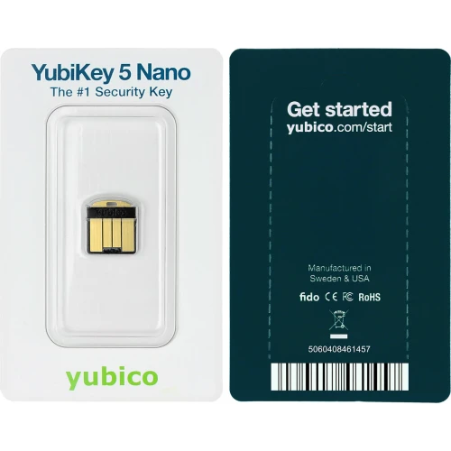 Yubico YubiKey 5 Nano - U2F FIDO/FIDO2 Hardware Key
