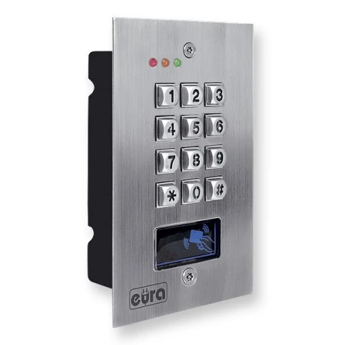 EURA AC-16A1 digital lock - 3 outputs, proximity card, flush-mounted, Wiegand