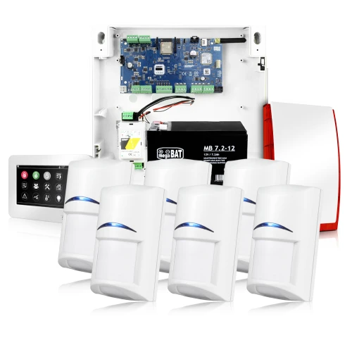 Ropam NEOLTE-IP-SET Alarm Kit, 1x Siren, 6x Motion Detector, 1x Keypad, Accessories