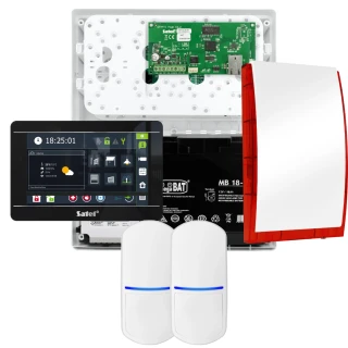 SATEL INTEGRA 32 Alarm Set, 2x Detector, Siren, Black INT-TSI-B Keypad