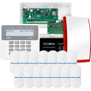 SATEL PERFECTA 32 IP Alarm Set, 14x PET Detector, Siren, Keypad