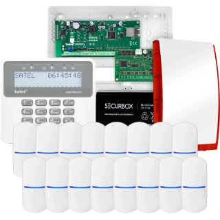 SATEL PERFECTA 32 IP alarm set, 16x detector, siren, keypad