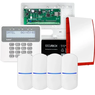 SATEL PERFECTA 32 IP alarm set, 4x detector, siren, keypad