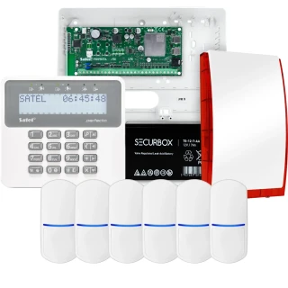 SATEL PERFECTA 32 LTE alarm set, 6x PET detector, siren, keypad