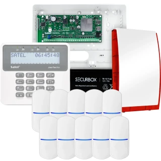 SATEL PERFECTA 32-WRL LTE alarm set, 10x PET detector, siren, keypad
