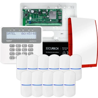 SATEL PERFECTA 32-WRL LTE Alarm Set, 11x PET Detector, Siren, Keypad