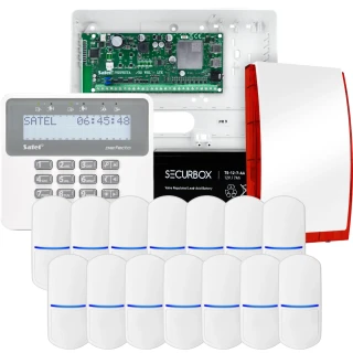 SATEL PERFECTA 32-WRL LTE Alarm Kit, 14x PET Detector, Siren, Keypad