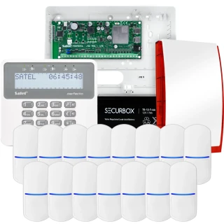 SATEL PERFECTA 32-WRL LTE alarm set, 15x PET detector, siren, keypad