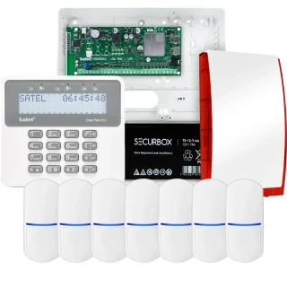 SATEL PERFECTA 32-WRL LTE alarm set, 7x PET detector, siren, keypad