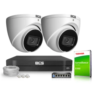 Surveillance Kit 2x BCS-L-EIP25FSR5-Ai1 WDR 120dB 0.0005Lux AI