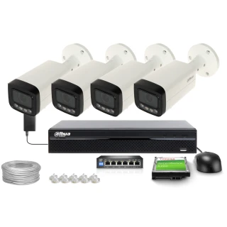 Surveillance kit 4x IPC-HFW3849T-ZAS-IL-27135, 8MP, IR 60m, WDR 120dB