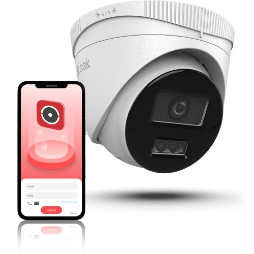 Surveillance Kit 2x IPCAM-T2, Full HD, IR 30m, PoE, H.265+ Hilook Hikvision