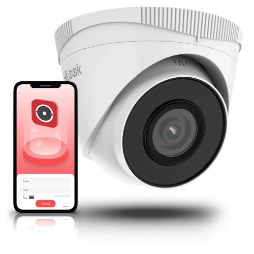 Surveillance Kit 4x IPCAM-T5 5MPx IR 30m HiLook by Hikvision