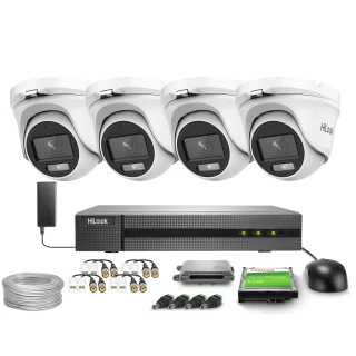 Surveillance Kit 4x TVICAM-T5M-20DL 5MPx, ICR, WDR, HiLook by Hikvision