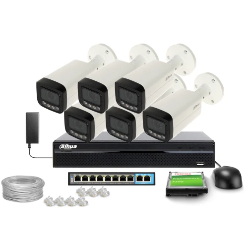 Monitoring kit 6x IPC-HFW3849T-ZAS-IL-27135, 8MP, IR 60m, WDR 120dB