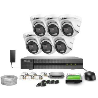 Surveillance Kit 6x TVICAM-T2M-20DL, DVR-208Q-M1 Hilook by Hikvision