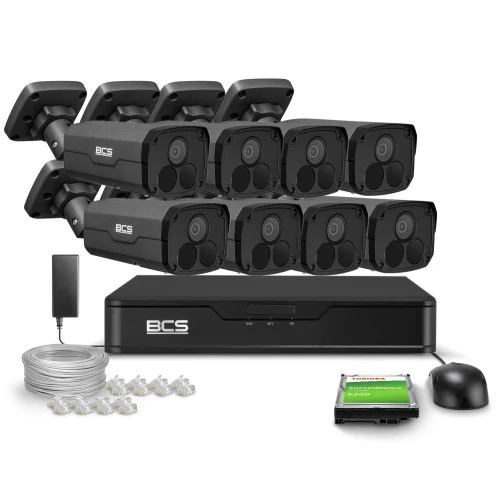 Surveillance Kit 8x BCS-P-TIP54FSR5-Ai2-G 4Mpx, 0.001Lux, 120dB, IR 50m BCS