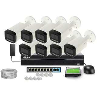 Surveillance Kit 8x IPC-HFW3849T-ZAS-IL-27135, 8MP, IR 60m, WDR 120dB