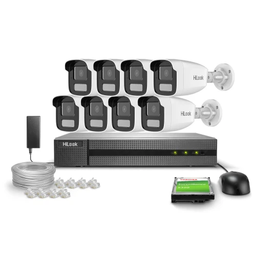 8x IPCAM-B2-50DL FullHD Dual-Light 50m HiLook by Hikvision Monitoring Kit