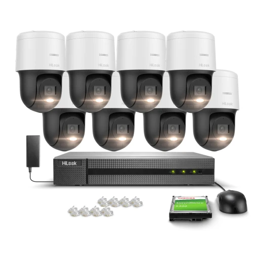 Surveillance Kit 8x PTZ-N2MP Rotating Camera, Full HD, PoE, H.265+ Hilook Hikvision
