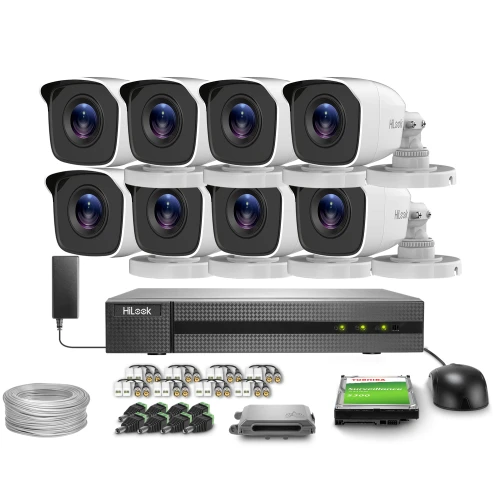 8x TVICAM-B2M FullHD IR 20m HiLook by Hikvision Monitoring Kit