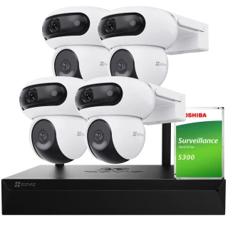 EZVIZ Monitoring Kit 8x CS-H4 WiFi, 4MP, IR 30m
