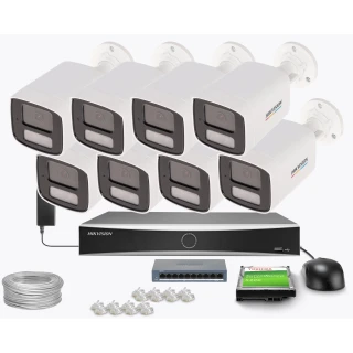 Zestaw do monitoringu Hikvision 8x DS-2CD1T67G2H-LIU 2.8mm, 6Mpx, IR+LED 50m, WDR 120dB