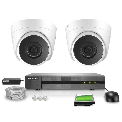 IP Monitoring Kit 2x IPCAM-T4 4MPx IR 30m Hikvision